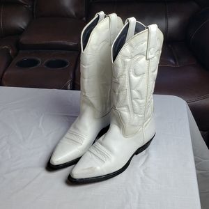 White Leather Boots